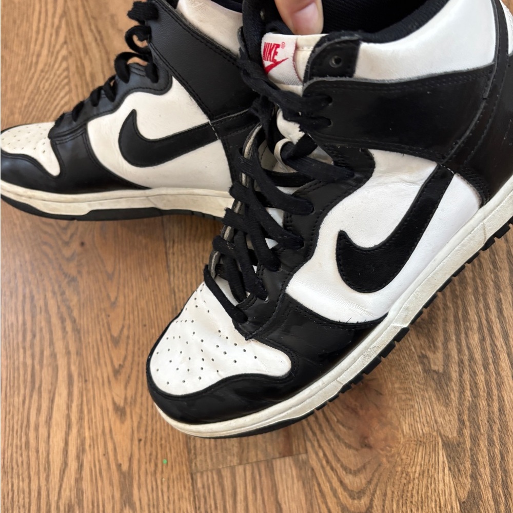 Nike Black and White High-Top Sneakers